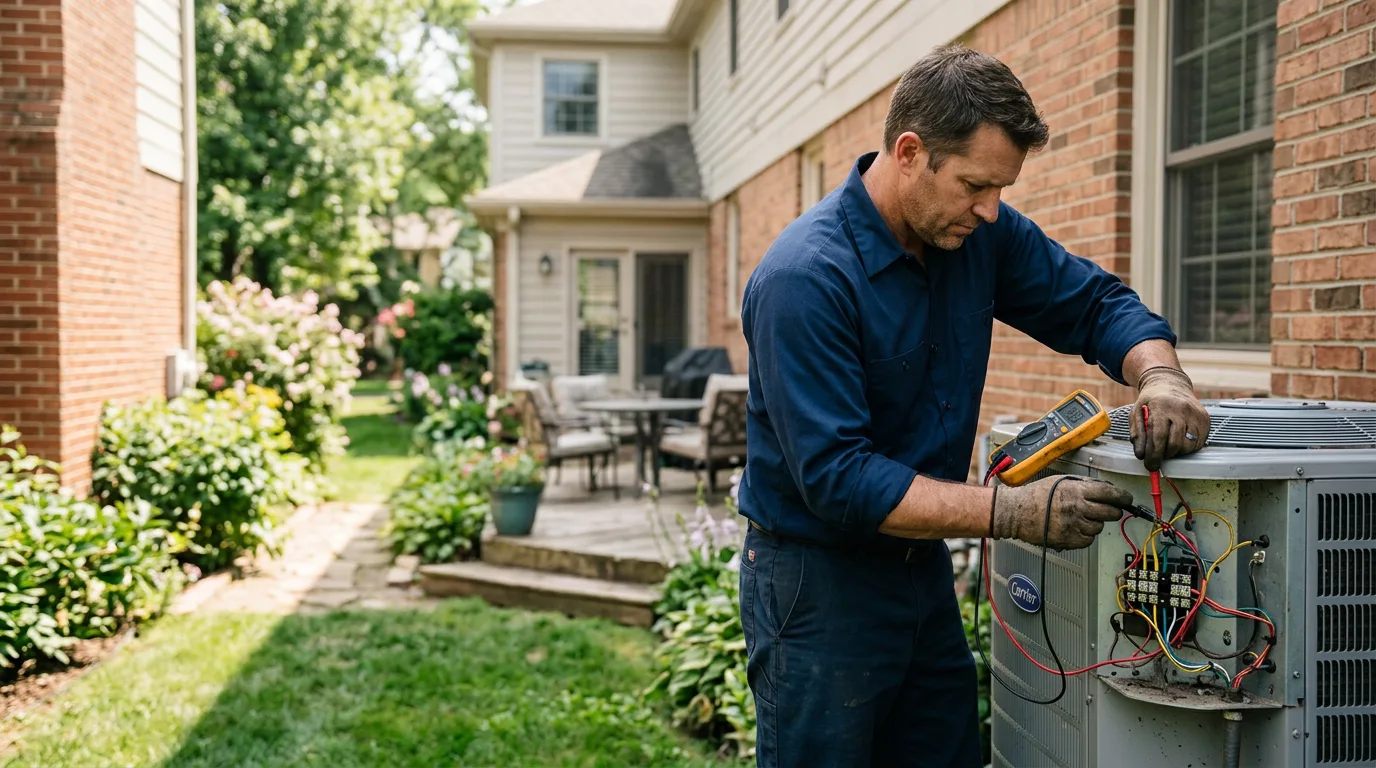 HVAC technician working near Estherville, IA